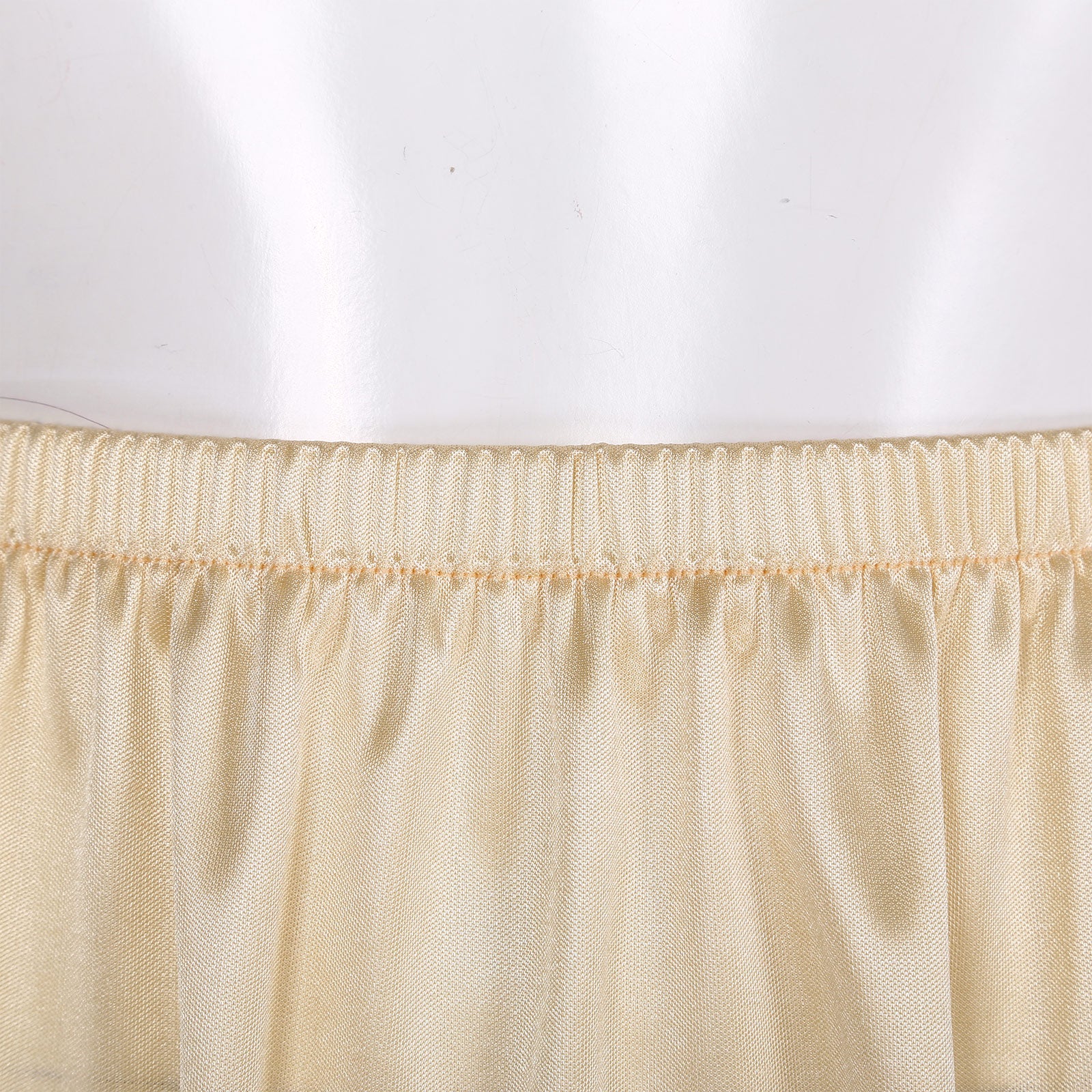Womens Petticoat Skirt Solid Half Slip Underskirt Summer Elastic Waist Inner Lining Midi Skirt Long Underskirt for Party Dress