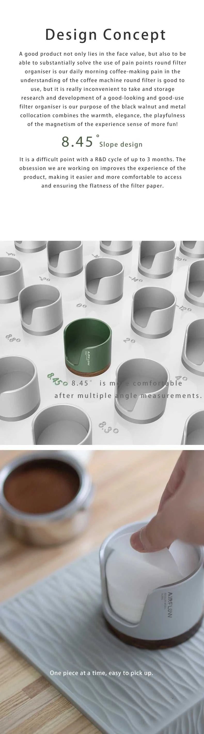 AIRFLOW Coffe Coffee Filter Paper Storage Box 51/53/58mm Round Filter Paper Holder Mocha Pot Filter Paper Dust-proof Storage Box The jack market .AU The jack market .AU $ 49 14:193#Silver