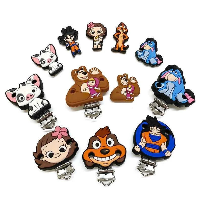 2pcs set Silicone Cartoon Eeyore Monica Beads Baby Silicone DIY Nursing Necklace Pacifier Clips Jewelry Accessories The jack market .AU The jack market .AU Mum & Kids: Essential Products for Every Family $ 23 14:200006154#1 set
