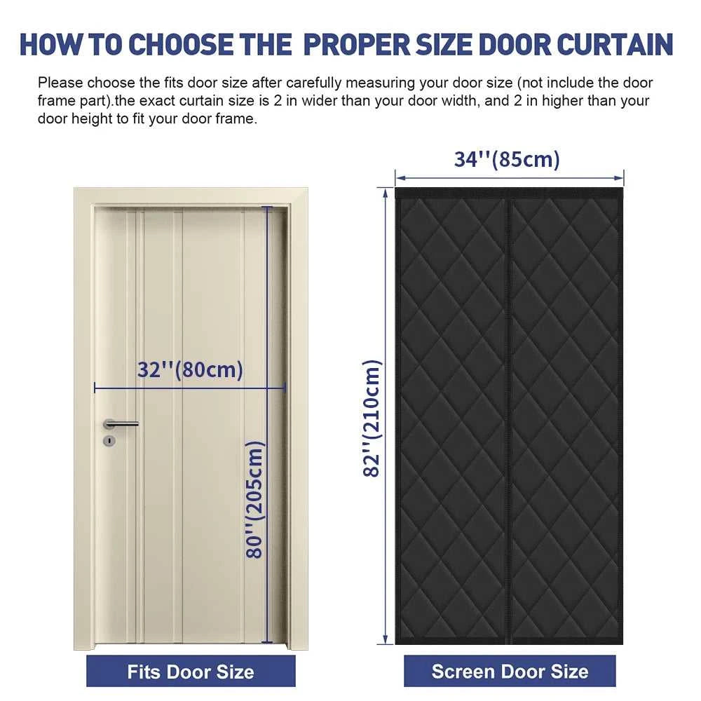 Thermal Insulated Door Curtain Magnetic Insulated Door Covers for Winter Door Blanket Thicken Cotton Insulation Doors Screen The jack market .AU The jack market .AU Home $ 87 14:10#Brown 80x205cm