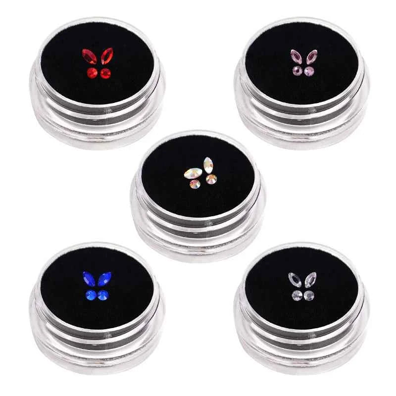3/4pcs Dental Tooth Gems Flat Bottom Drill Crystal Rhinestone Acrylic Tooth Beauty Diamond Ornaments DIY Teeth Jewelry