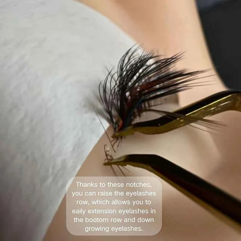 LuxeLash Anti-Slip Precision Tweezers | Curved & Straight Tips for Flawless Lash Extensions & Nail Art