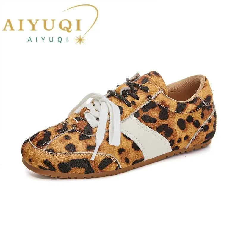 AIYUQI German Training Shoes Female Genuine Leather 2026 New Spring Flat Sneakers Ladies Casual Forrest Gump Shoes Women The jack market .AU The jack market .AU Step Up Your Style: Trendy Shoes for Every Occasion! $ 122 14:201447389#Leopard print;200000124:100010482;200007763:201336100