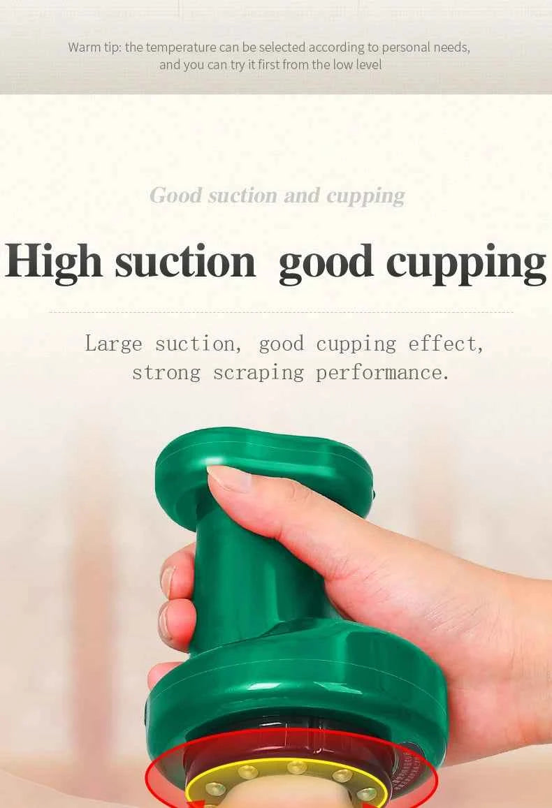 Revitalize Body & Mind Electric Cupping Massager with Infrared Heat & Suction for Cellulite Reduction