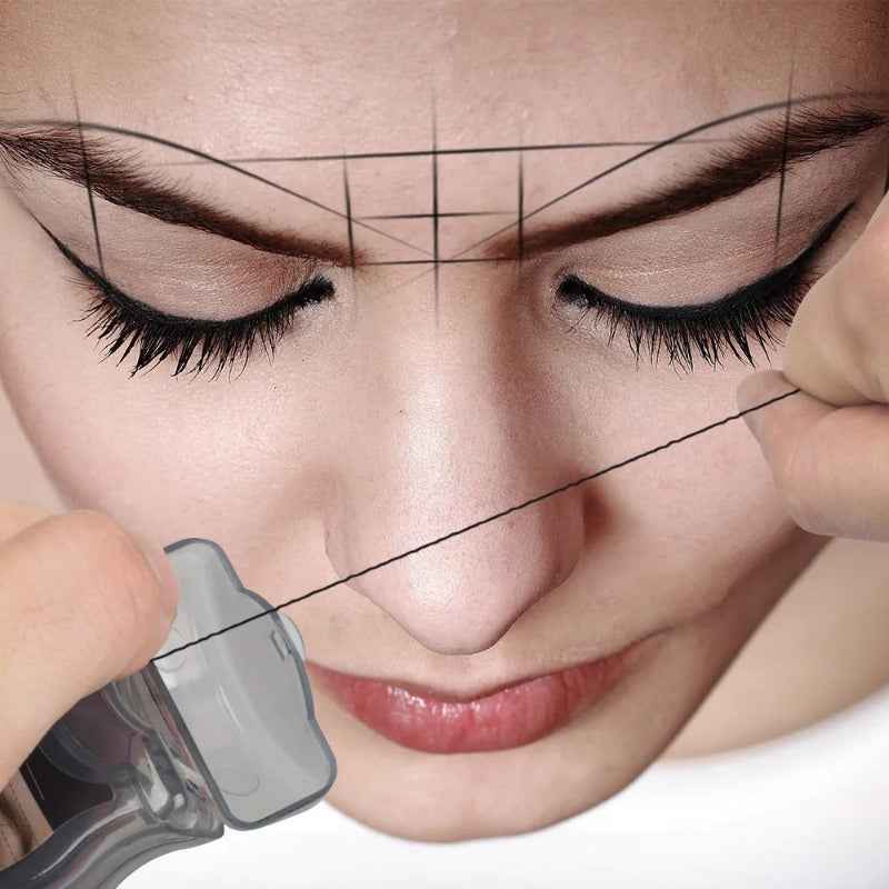 Microblading Mapping String - Liquid-Free Eyebrow Positioning Tool for Perfect Makeup Application