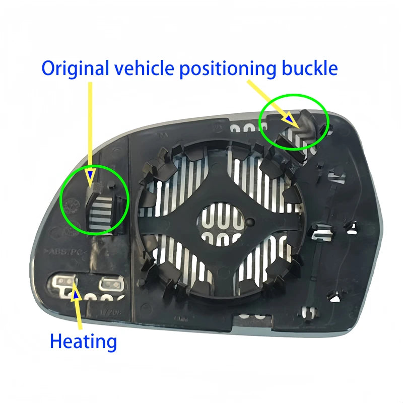 For Audi Q3 2013 2014 2015 2016 2017 2018 OEM Replacement Direct Fit Heated Side Mirror Glass Auto parts NEW 1pcs