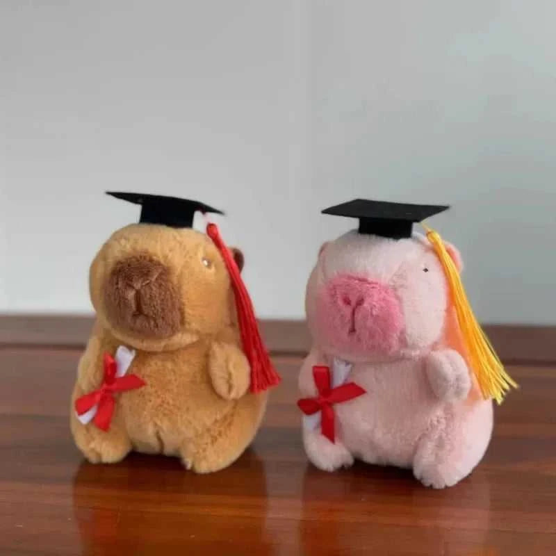 Graduation Capybara Plush Toy Doctor Hat Graduate Owl Doll Cute Stuffed Animal Plushie Kawaii Pendant Soft Cartoon Keychain Gift The jack market .AU The jack market .AU Little Wonders $ 50 14:175#12cm Pink Pendant