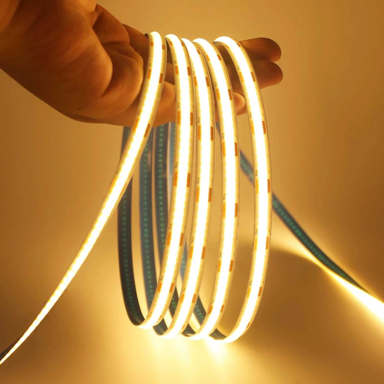 5V USB COB LED Strip Light with 3Key Dimmer 320LEDs/m Flexible Tape Natural Warm White for Room TV Mirror Backlight Cabinet Lamp The jack market .AU The jack market .AU Home $ 50 136:173#Warm White;380:201451169#0.5m