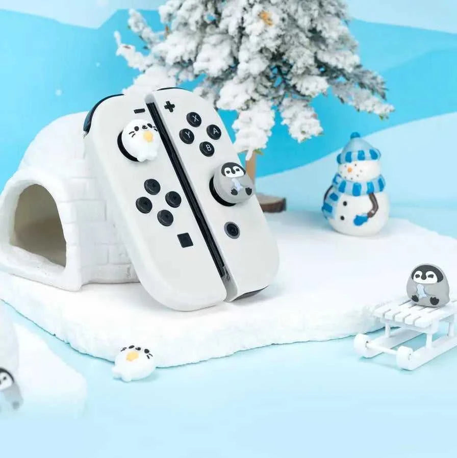 Penguin Jellyfish Silicone Thumb Stick Grip Cap Joystick Cover For Switch NS Oled/Lite Joy-con Controller Soft Protector Case The jack market .AU The jack market .AU Accessories Electronics $ 51 14:193#One Pack