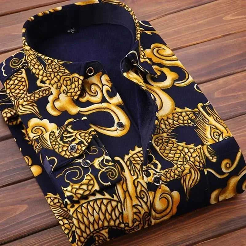 High Quality Men's Clothing 2026 Men Long Sleeve Thick Warm Shirt Tops Fashion Men Print Handsome Versatile Shirts Formal Shirts The jack market .AU The jack market .AU Men Fashion $ 43 14:771#6F HB622;5:4183#3XL(80-90KG)