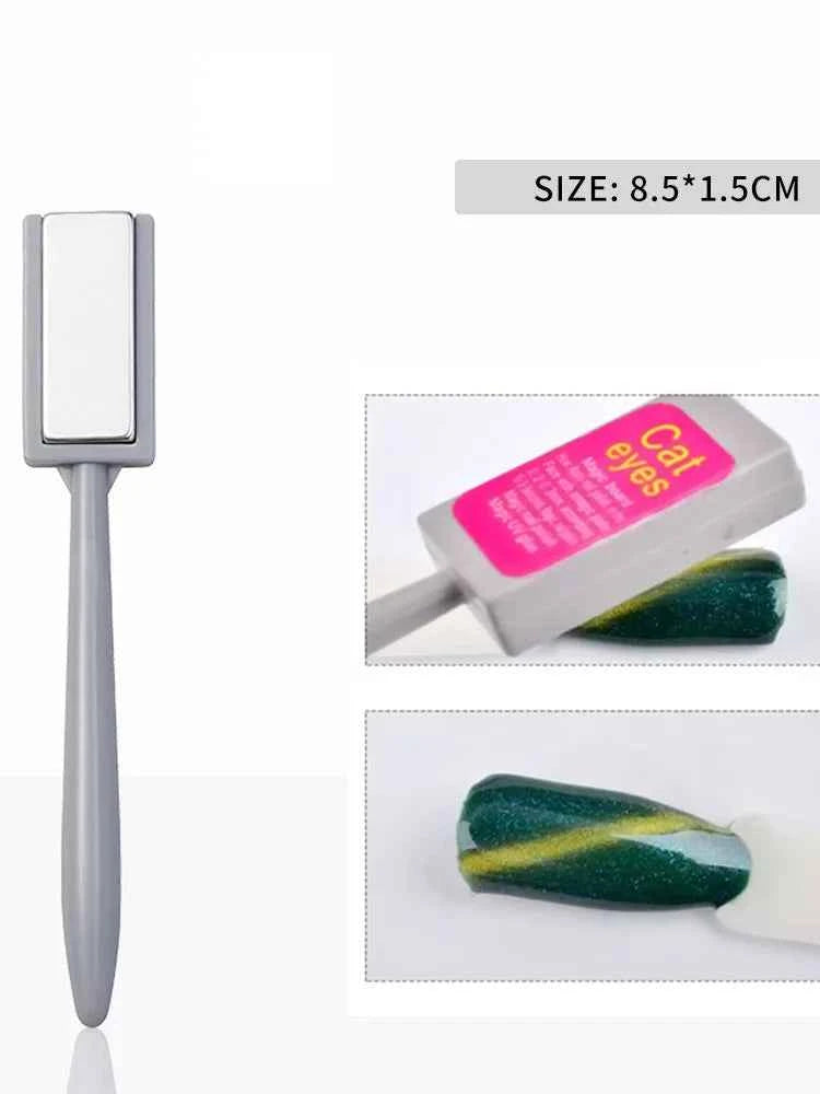 StrongCat Cat Eye Magnet Stick for UV Gel Polish - Multi-Functional Nail Art Decoration Tool