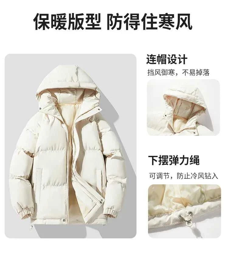 Jacket Youth Jacket Trend New Men's Warm Jacket Cotton Padded Jacket Casual Sports Autumn Winter Men's Hooded Warm Thick Parkas The jack market .AU The jack market .AU Men Fashion $ 81 14:193;5:4183