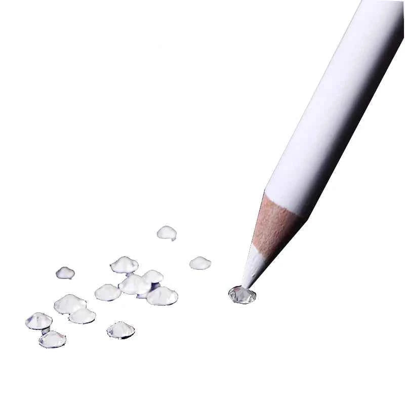 SparkleCraft Crystal Dotting Pen Set - 5/10 Pcs Nail Art Rhinestone Picker & Bead Tool for DIY Designs