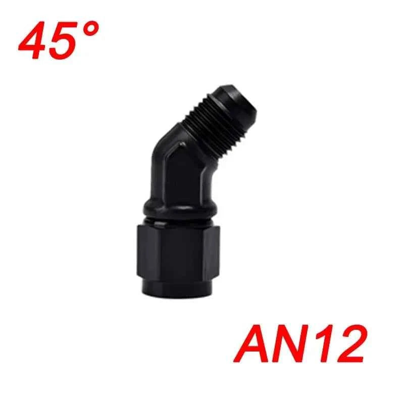 Fuel Oil Transfer Adapters AN4 AN6 AN8 AN10 AN12 Swivel Coupler Union 45 or 90 Degree Male To Female Brass Fitting