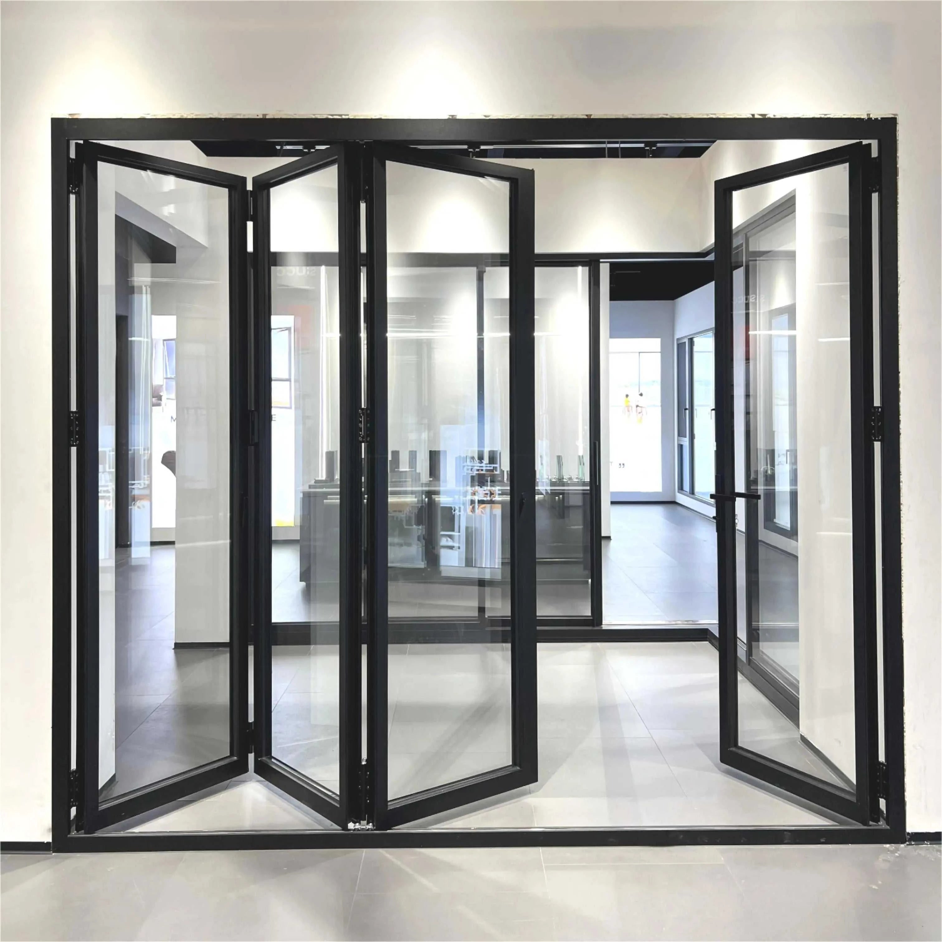 Accordion Type Folding Door Outdoor Multi Locking Folding Patio Doors Exterior Vertical Bi Folding Aluminum Doors The jack market .AU The jack market .AU Home $ 186 14:771#Color sample