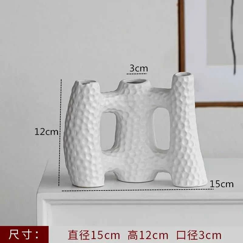 Nordic Decoration Home Flower Vase Black and White Art Ceramic Vase Minimalism Dried Flower Arrangement Accessories B&B Ornament The jack market .AU The jack market .AU Home $ 51 14:200006155#1pcs