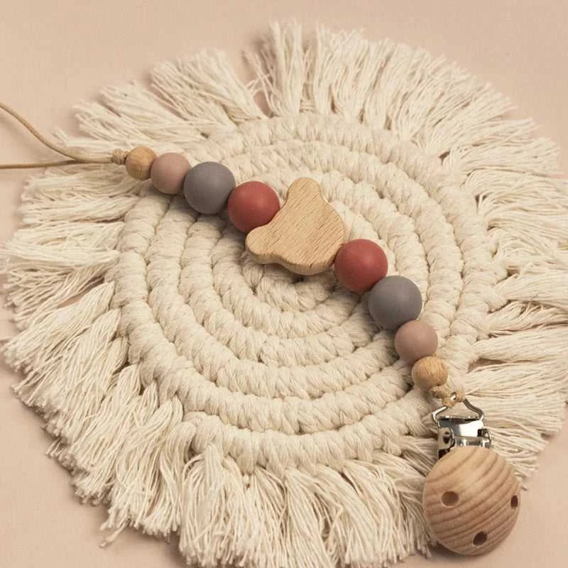 Custom Name Wooden Personalized Baby Pacifier Chain Silicone Bead Dummy Nipple Holder Guard Teether Pendant Newborn Gift Stuff The jack market .AU The jack market .AU Mum & Kids: Essential Products for Every Family $ 29 14:365016#NO.15