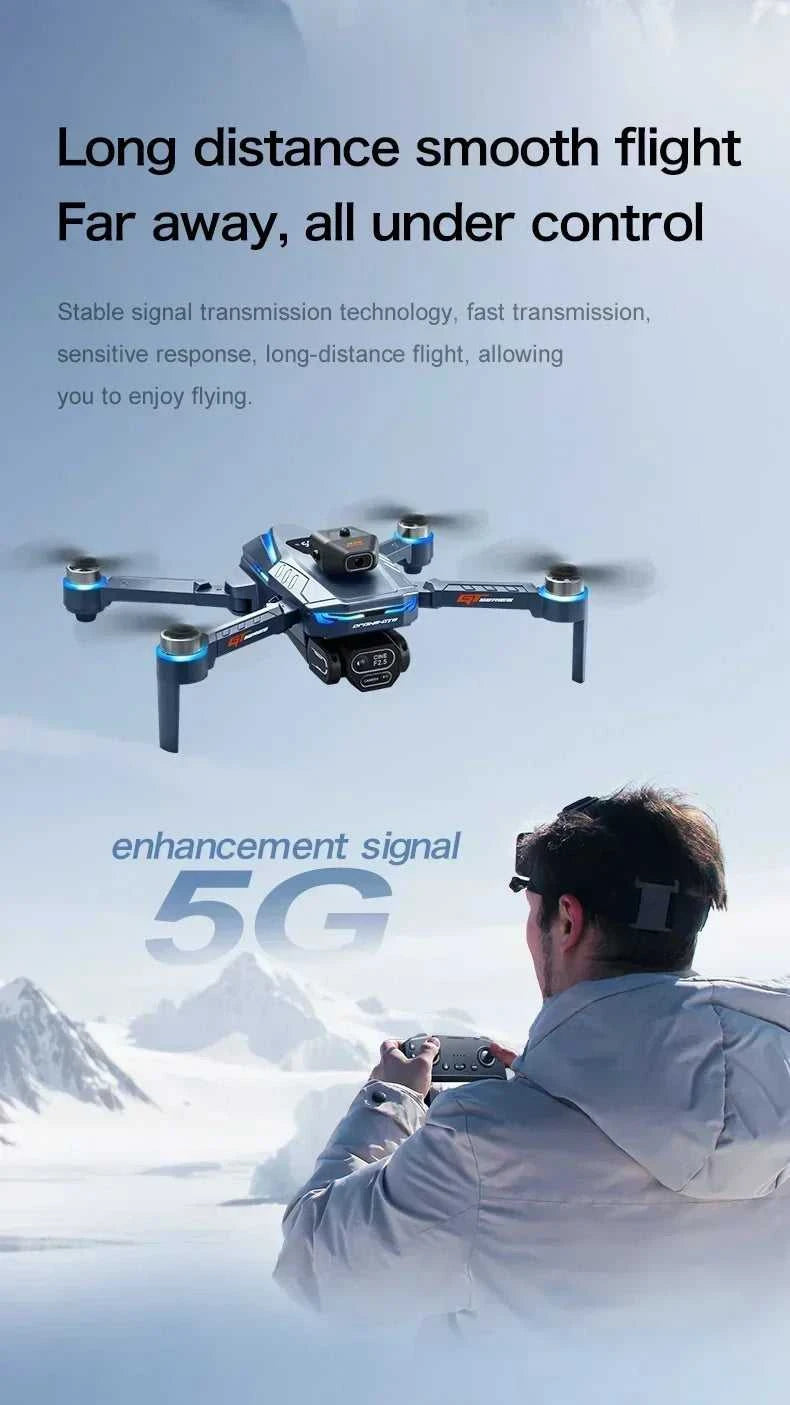 Drone 4K HD GT8 Camera Obstacle Avoidance Aerial Photography Brushless Drone with Screen Foldable RC Drone Quadcopter RTF The jack market .AU The jack market .AU Drones $ 143 14:366#GT8-8K-blue-3B-64G