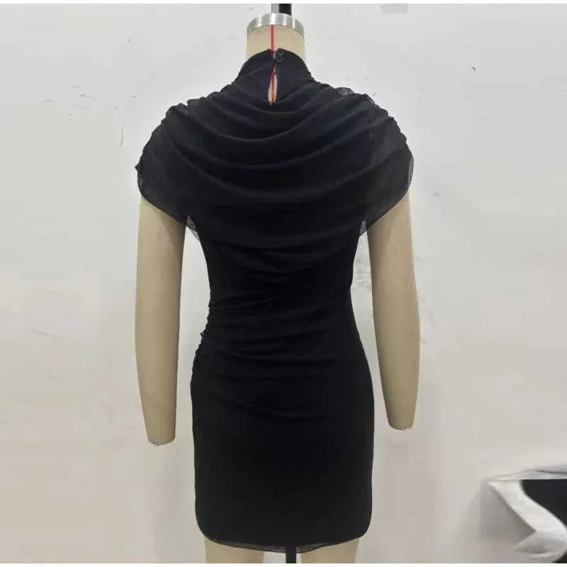 Women's Sequin Halter Dress – Slim Fit Pleated Bodycon Party Dress with Empire Waist The jack market .AU The jack market .AU Woman Fashion Dress $ 86 14:350850#black;5:361386