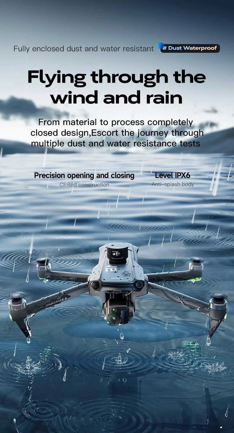 New Wing 6 Screen Controlled Drone 8K Camera 3-axis Gimbal GPS Brushless Obstacle Avoidance Foldable Quadcopter Dron RC Toys The jack market .AU The jack market .AU Drones $ 473 14:29#WING 6