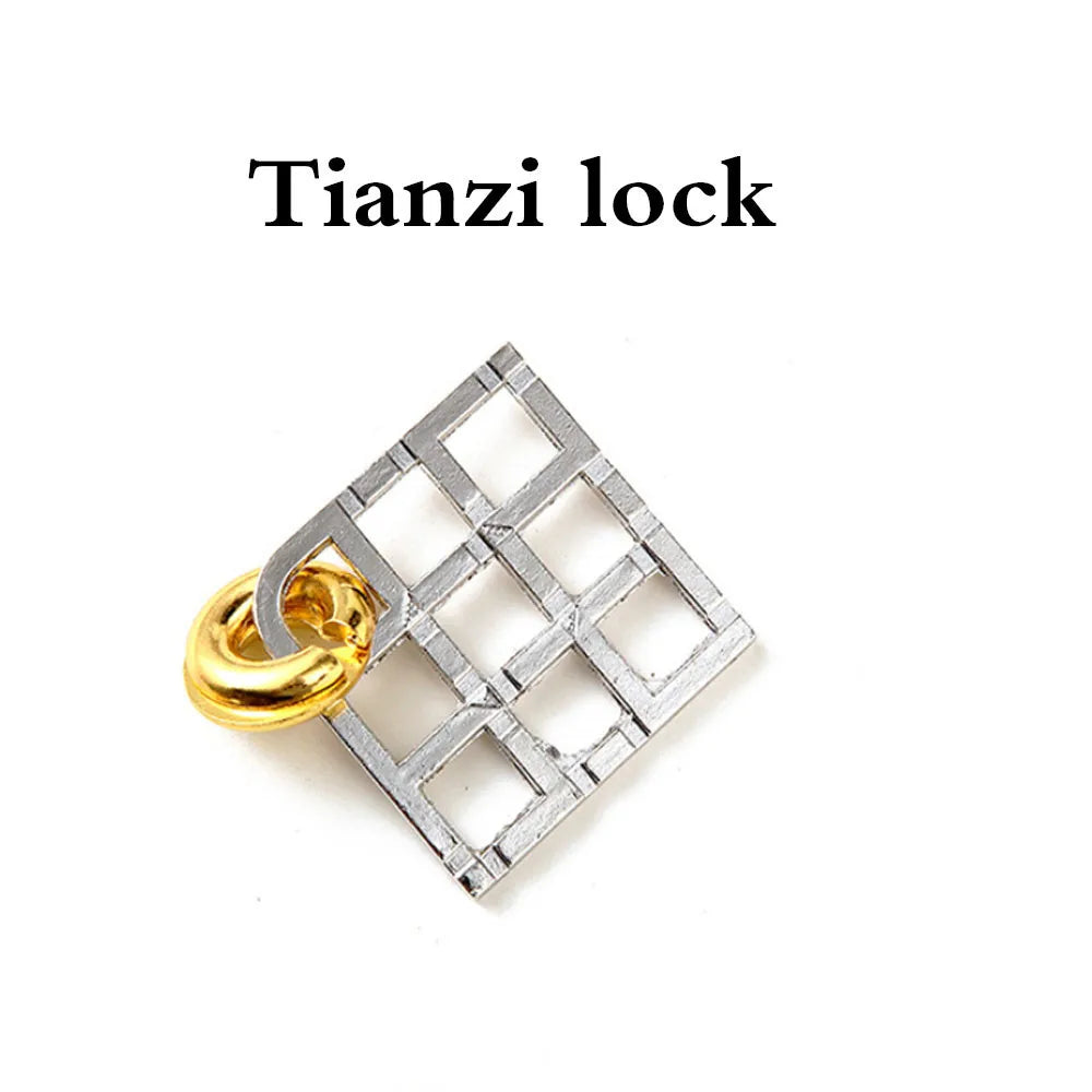 Classic IQ Metal Brain teaser Magic Puzzles Toys Locks Baffling Wire Diecast Kirsite Game Intelligence For Adults Game Test Mind
