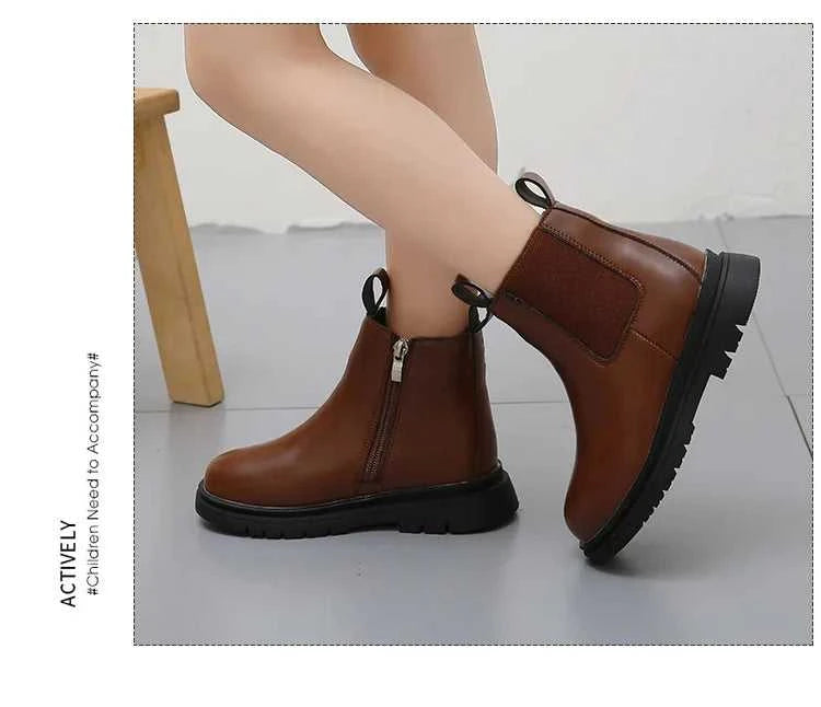 Size 27-37 Kids PU Leather Boot Warm Autumn Winter Children's Shoes Princess Girls Anti Slip Foot Warmer Snow Boots The jack market .AU The jack market .AU Mum & Kids: Essential Products for Every Family $ 43 14:365458#D-12Brown;200000124:150#27