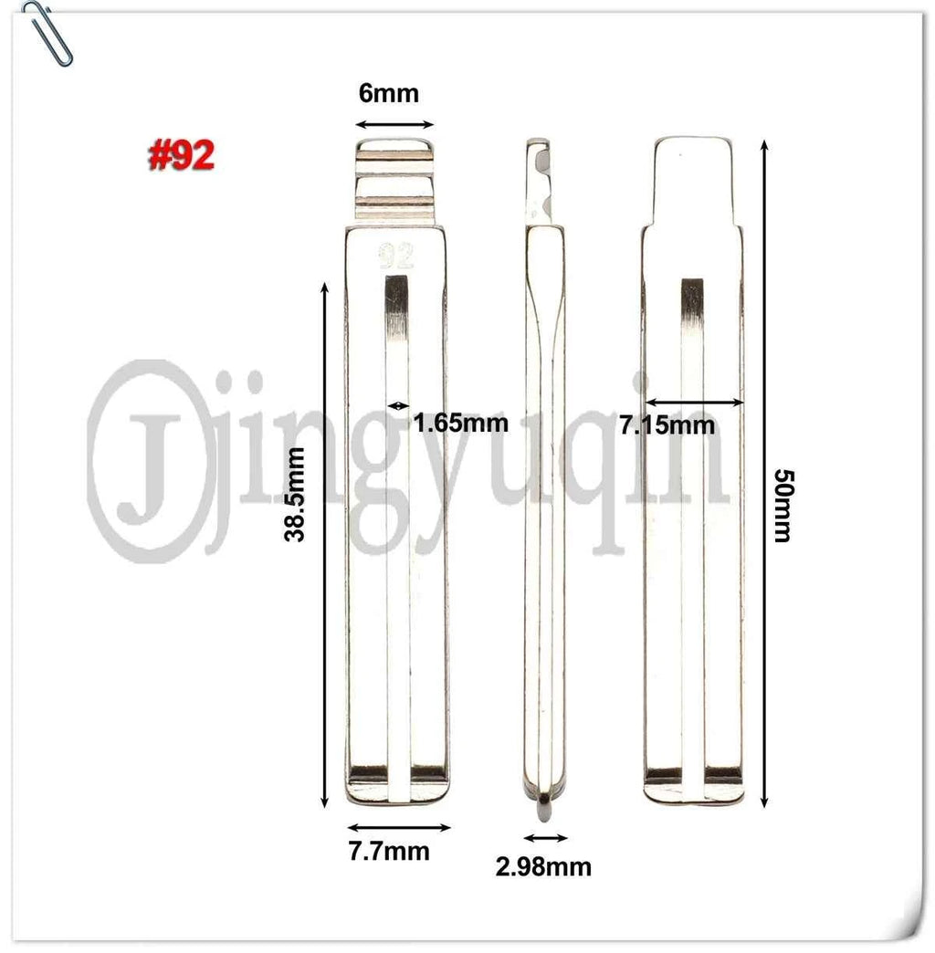 jingyuqin #137 #92 for Ssangyong Korando New Actyon C200 S170 ACTYON Blank Key