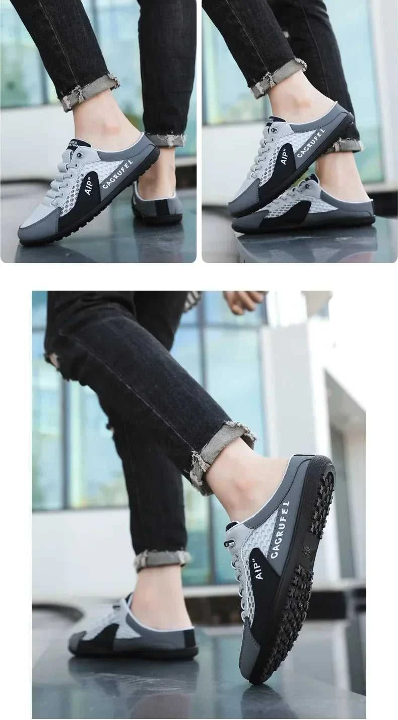 Men's Fashion Soft Bottom Half Slippers Summer New Casual Shoes Soft Bottom Support Shoes Sports Shoes Zapatos De Hombre The jack market .AU The jack market .AU Step Up Your Style: Trendy Shoes for Every Occasion! $ 67 14:29#White Khaki;200000124:200000338