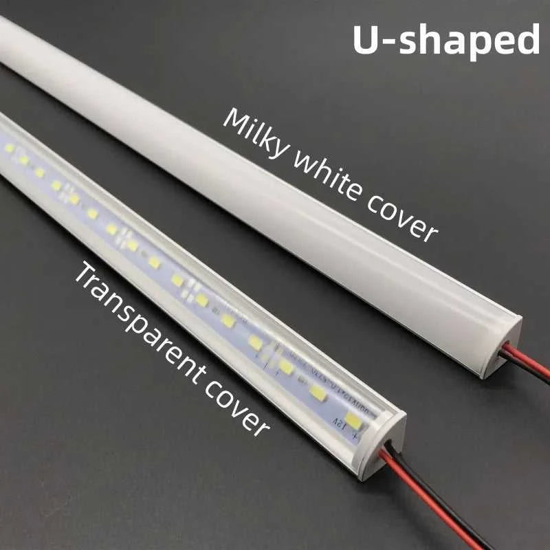 LED cabinet bar light 5730 5630 36LEDs Kitchen light under furniture 12V DC 50cm profile aluminum led hard strip Linear lights The jack market .AU The jack market .AU Home $ 85 136:202573808#V Milky cover 3000K;14:193#10PCS