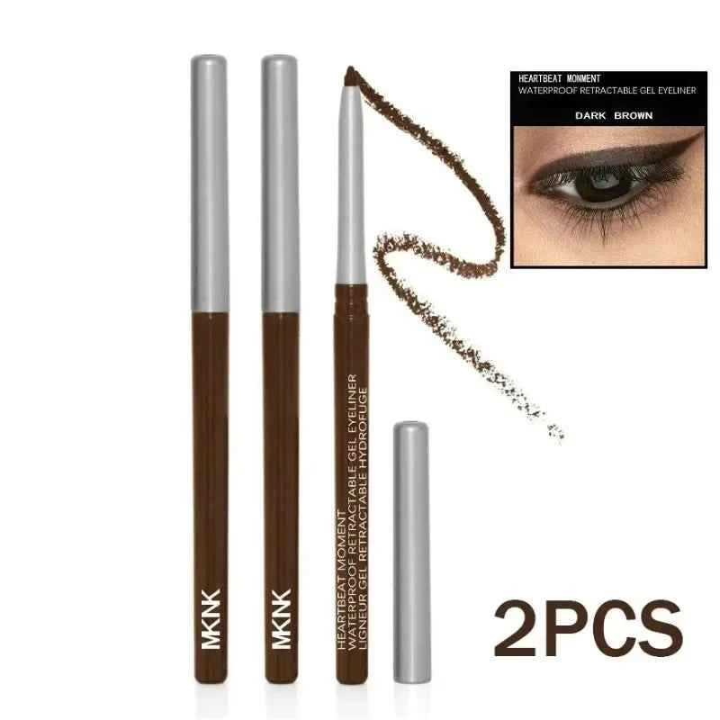 Strong Black Long-lasting Waterproof Gel Eyeliner Pencil Smooth Quick-drying Easy Color Glue Eyeliner Pen Eye Makeup Cosmetics