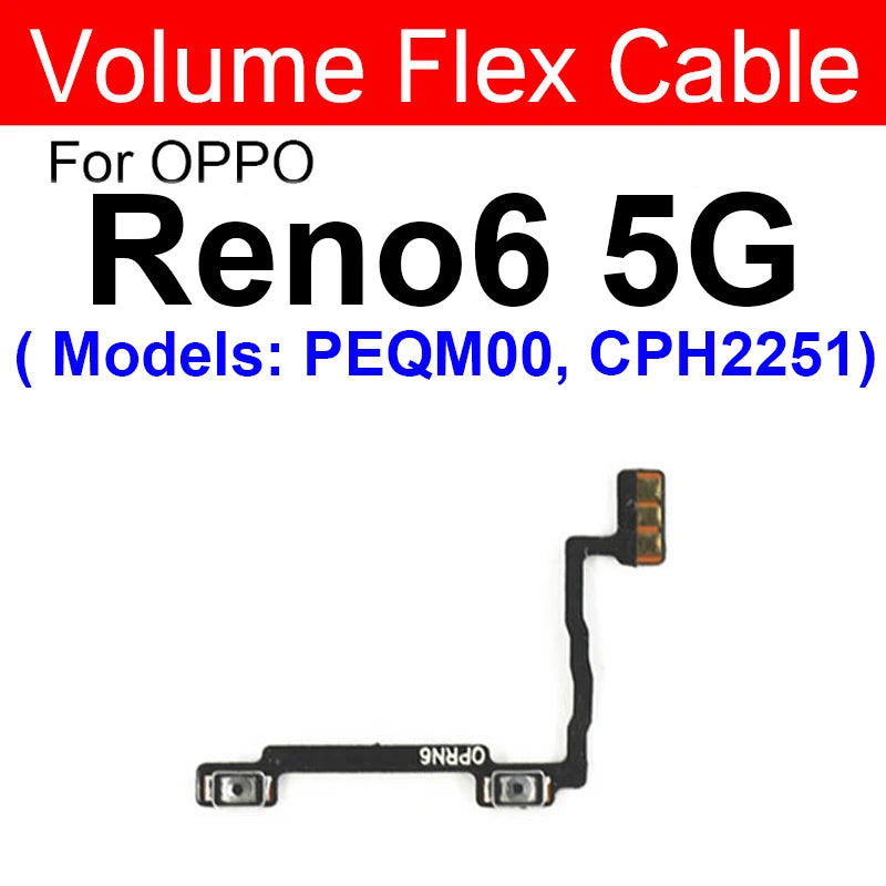OPPO Power Volume Flex Cable - Durable Replacement for Reno 5, 6, Pro Plus, 6 Lite, 4G & 5G