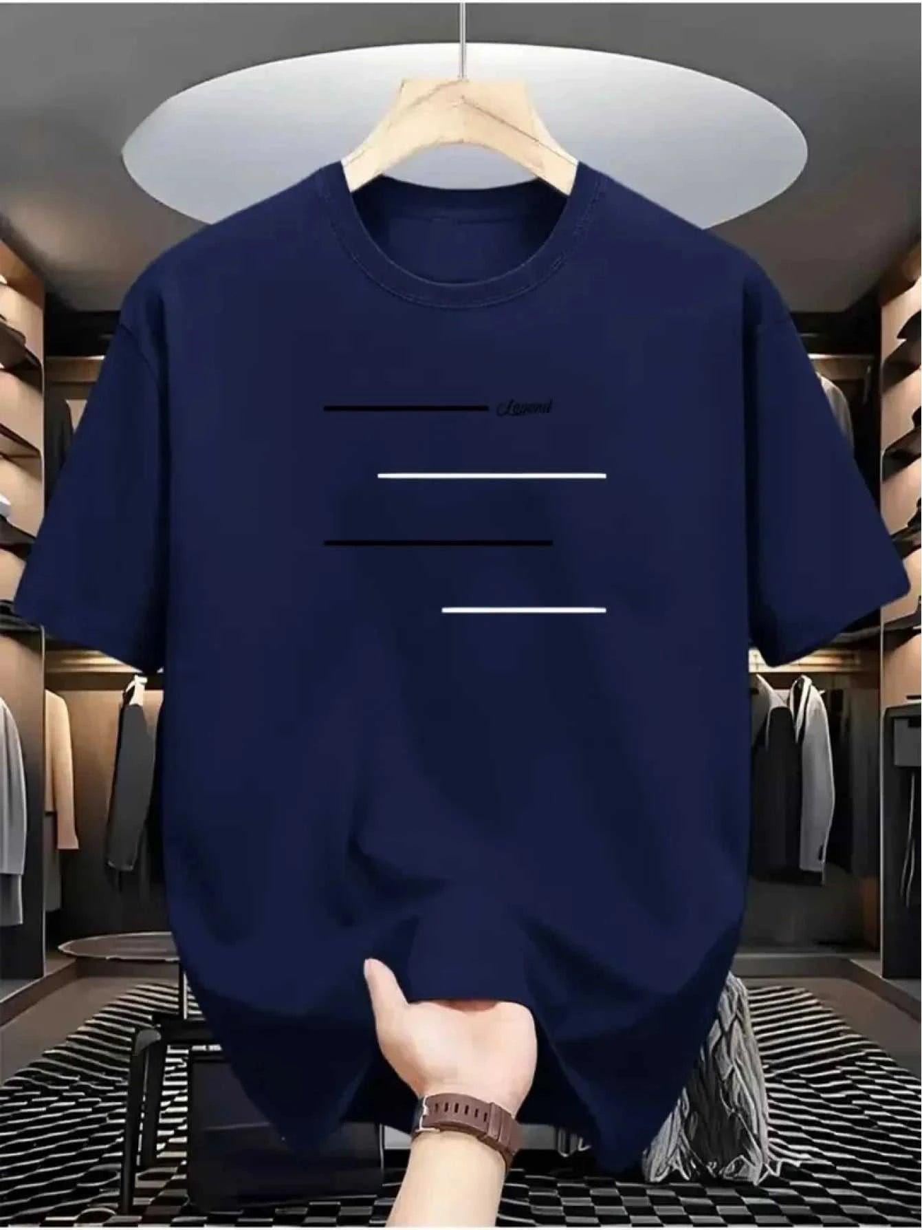 Men Cotton Casual Striped T-shirt Soft Breathable Short Sleeve Round Collar Casual Fit Minimalist Pure White Men Clothing The jack market .AU The jack market .AU Men Fashion $ 30 14:771#1;5:361386