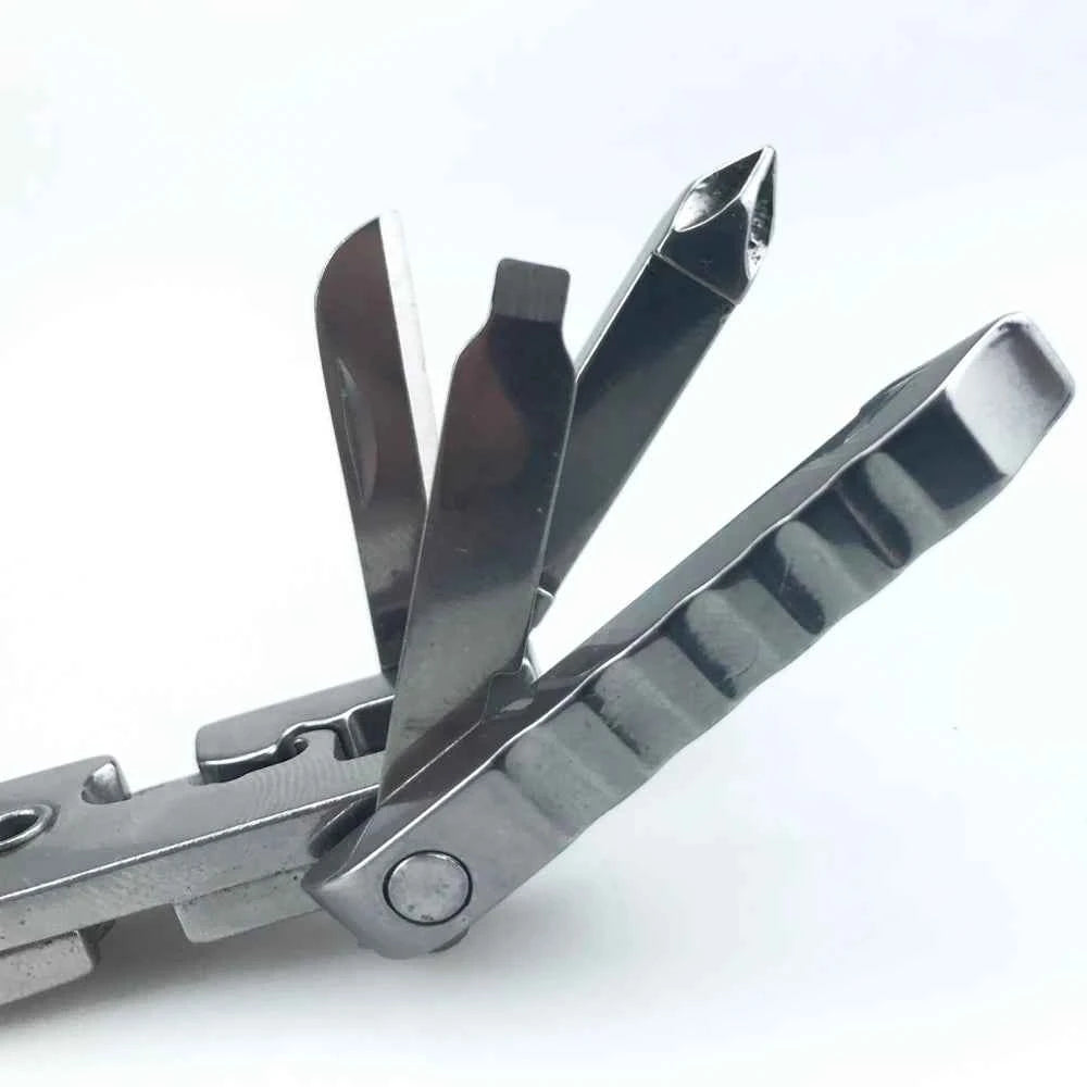 MiniPro Multi-Tool: 10-in-1 Folding Pliers & Screwdriver Kit for Outdoor Adventures