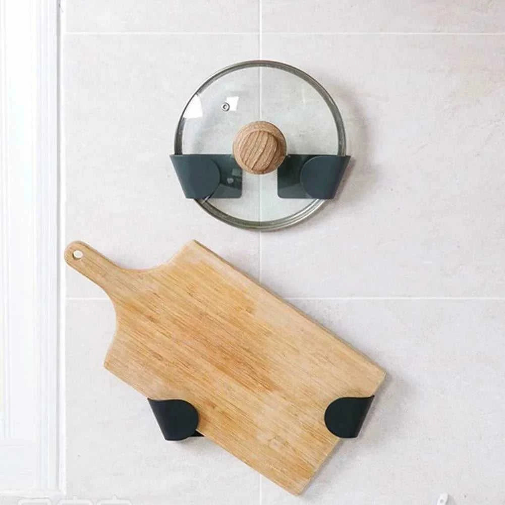 2pc/set Wall Mounted Pot Lid Holder Pot Cover Hang on The Wall for Kitchen Space Saving Kitchen Storage Shelf The jack market .AU The jack market .AU Home $ 47 14:193