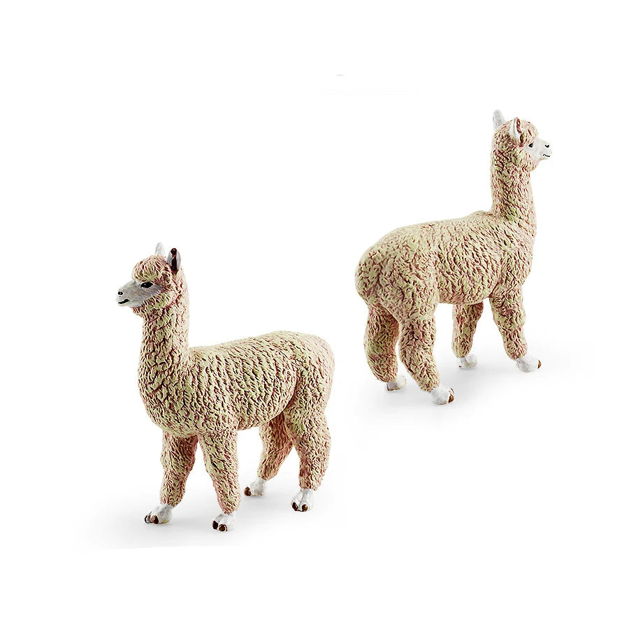 Realistic Farm World Alpaca Animal Model Figures Llama Toy Figurine Zoo Education Collection Home Decor Playset Kids Gifts