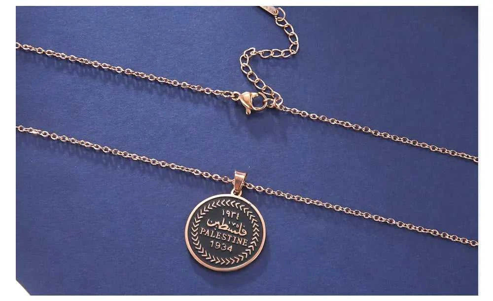 Cazador Vintage Palestine Women's Necklace Men Pendant Choker Necklace Mother Gift Stainless Steel Jewelry 2024 Wholesale The jack market .AU The jack market .AU Jewellery & Chains $ 48 200001034:2604813136#Rose Gold Color