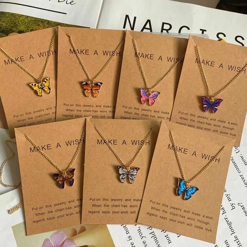 Fashion Women Necklace Korea Style New Butterfly Pendant Necklace Gift For Girl Cute Lovely Neck Jewelry Wholesale Dropshipping The jack market .AU The jack market .AU Jewellery & Chains $ 51 200001034:201673808#GD