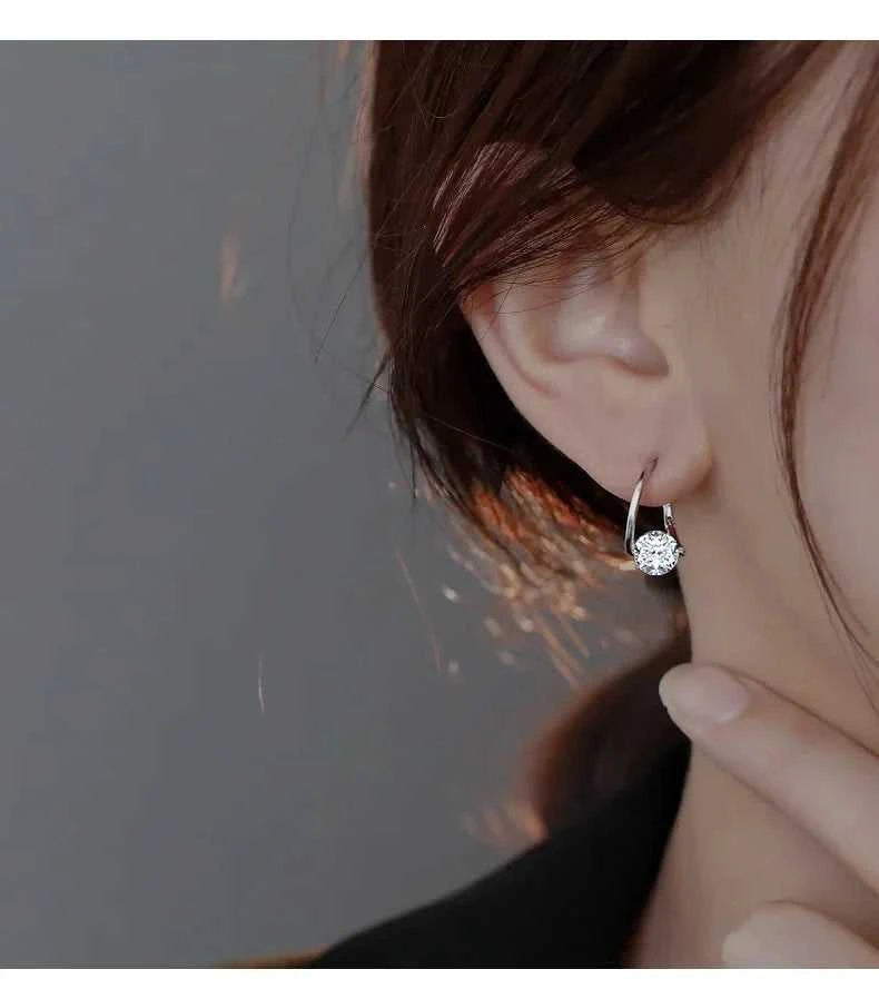 925 Sterling Silver Zircon Hoop Earrings Simple Temperament Exquisite Hot Semale Sexy Jewelry Gift The jack market .AU The jack market .AU Jewellery & Chains $ 54 200000226:347#gold