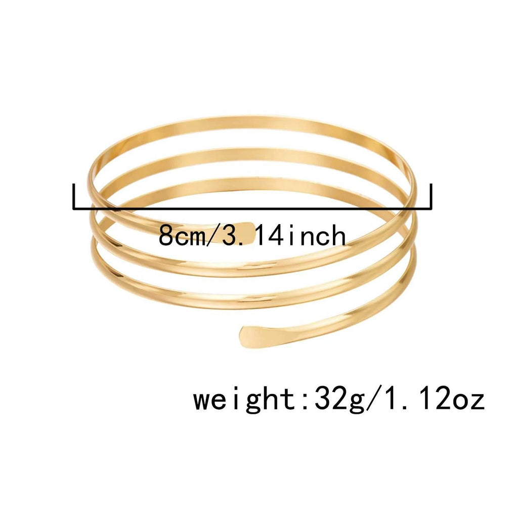 Minimalist Gold Color Spiral Upper Arm Cuff Bracelet for Women Boho Line Geometric Upper Cuff Bracelet Beach Festival Jewelry The jack market .AU The jack market .AU Jewellery & Chains $ 48 200001034:200004862#BR26Y0146