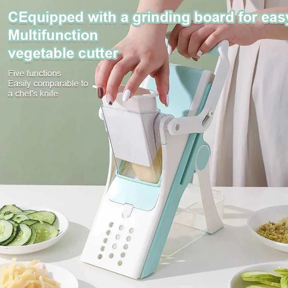 Donirt 5 in 1 Vegetable Cutter Mandoline Slicer Manual Food Chopper Fruit Potato Cucumber Carrot Meat Slicer Shredder Safe Slice The jack market .AU The jack market .AU Home $ 65 14:200006153#5 Blades