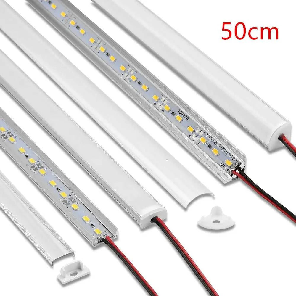 LED cabinet bar light 5730 5630 36LEDs Kitchen light under furniture 12V DC 50cm profile aluminum led hard strip Linear lights The jack market .AU The jack market .AU Home $ 85 136:202573808#V Milky cover 3000K;14:193#10PCS