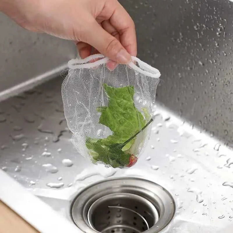 100Pcs Disposable Kitchen Sink Strainer Bags Sewer Drain Anti-blocking Water Filter Shower Hair Rubbish Storage Clean Mesh Bag The jack market .AU The jack market .AU Home $ 49 14:202732816#100Pcs-1Pack
