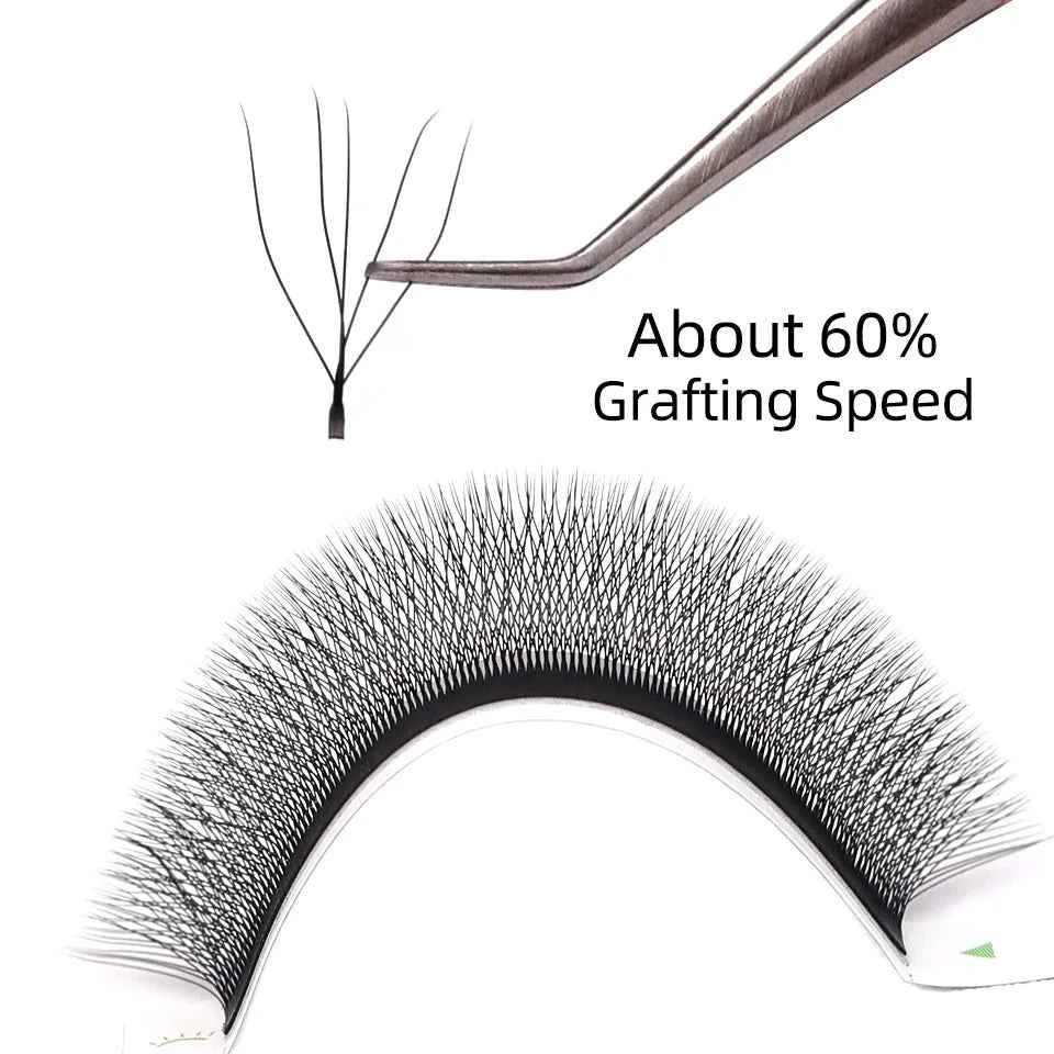 Lashprofessor 3D Spike Lashes - YY Shaped Faux Mink Premade Volume Fans for Luscious, Fairy-Like Eyes
