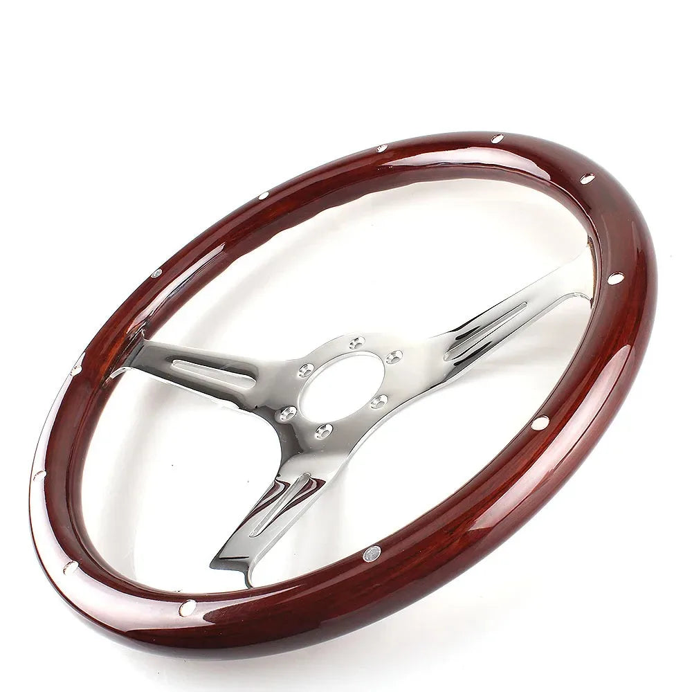 Car Universal Decorative Personalized Classic Wood Car Accessories Car Steering Wheel for Racing Cars