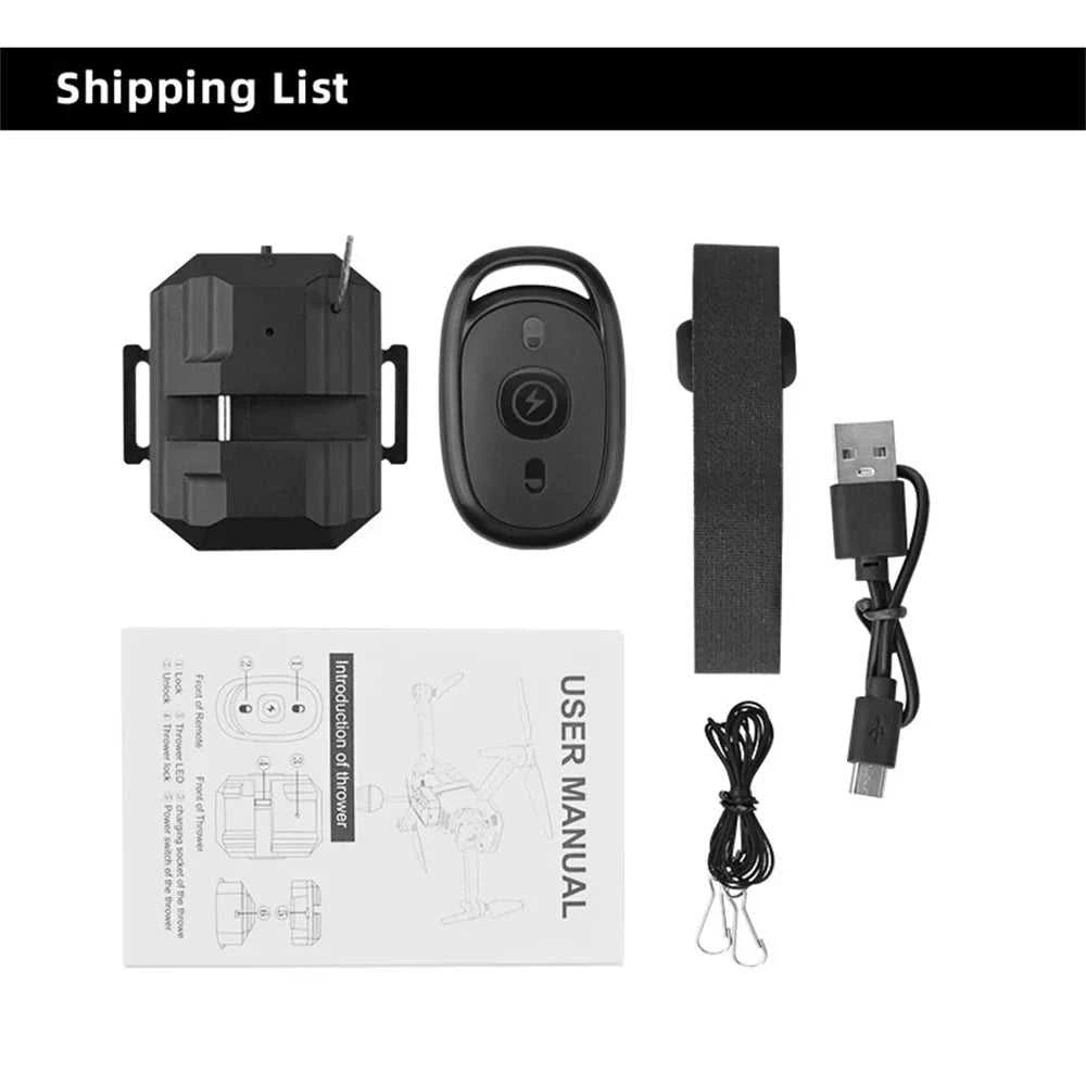 Drone Air Thrower For SG906MAX/SJRC F11S/Zino/X8SE Wedding Proposal Delivery Dispenser Airdrop Rescue Device Holder Toy Aircraft The jack market .AU The jack market .AU Drones $ 66 14:193#Black