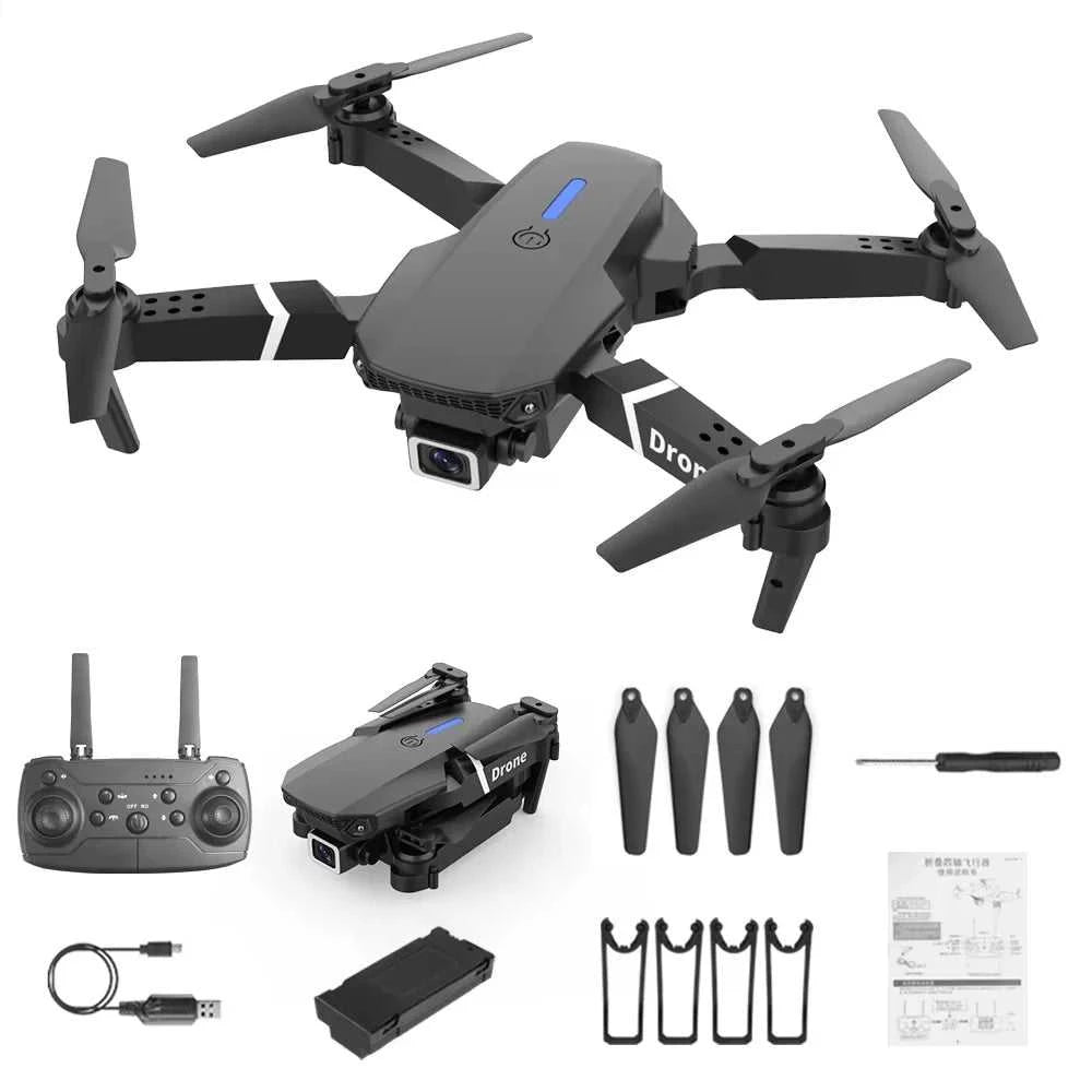 Lenovo New Drone E88 Pro RC 20000M Quadcopter Drone FPV WiFi Foldable With Mod Altitude Resistance 8K Camera Wide-angle Shootin The jack market .AU The jack market .AU Drones $ 78 14:29#B-no-Cam