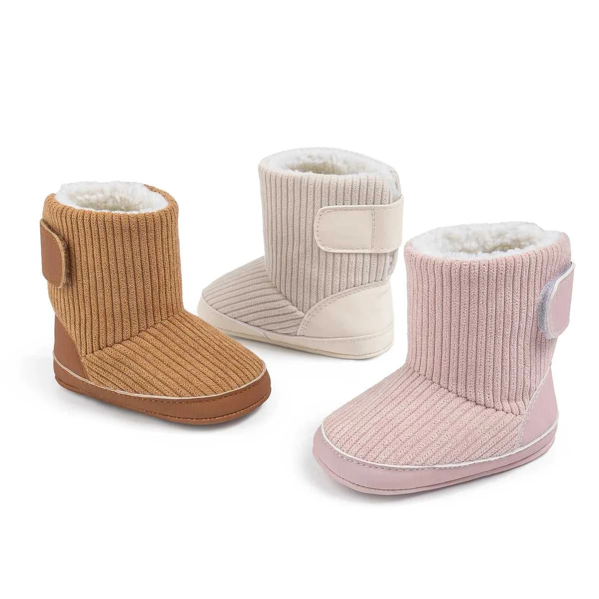 KIDSUN Newborn Baby Winter Boots Soft Corduroy Warm Booties With Fur Lining Unisex Design For Baby Boys Girls The jack market .AU The jack market .AU Mum & Kids: Essential Products for Every Family $ 26 14:771;200000264:201336170
