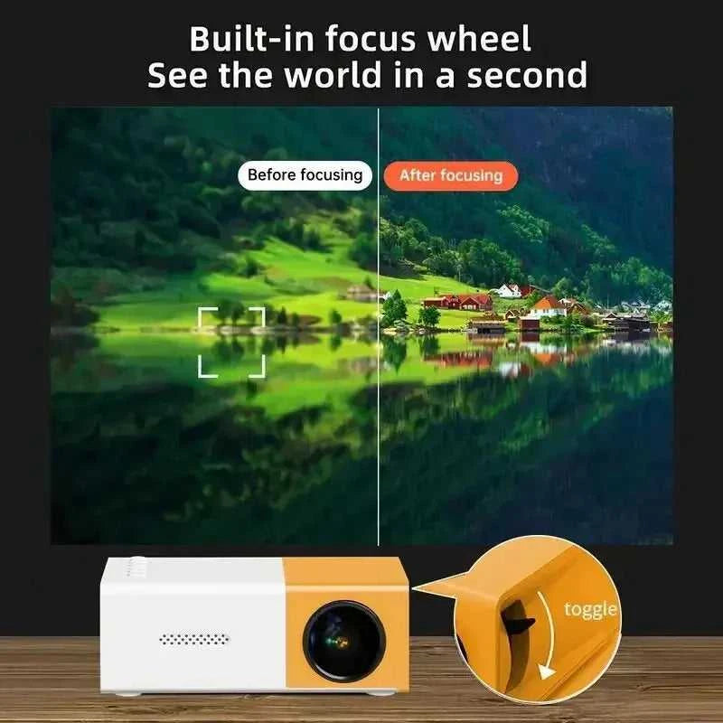 Projector for home use, mini projector for children's bedroom, portable projector, supports 4K ultra-high definition. The jack market .AU The jack market .AU Accessories Electronics $ 80 14:202429827#White