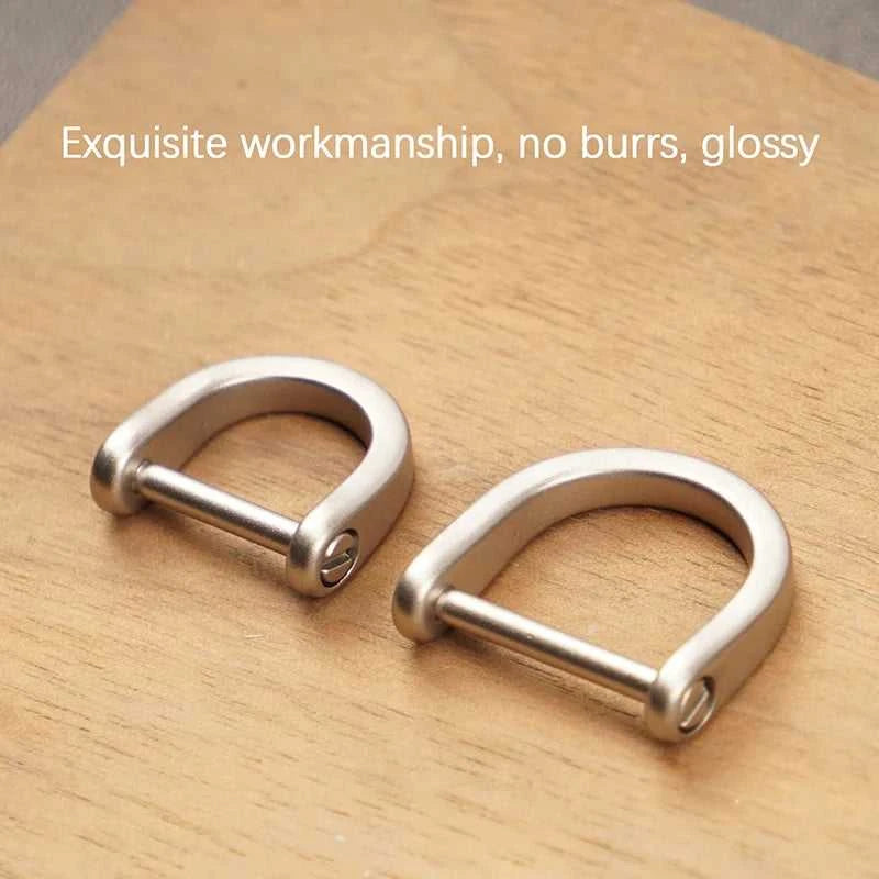Titanium D Ring Key Shackle U Shape Key Ring Horseshoe Clasp For Car Fob DIY Leather Key Organizer Keychain The jack market .AU The jack market .AU Jewellery & Chains $ 47 14:29#Stainless steel 12mm