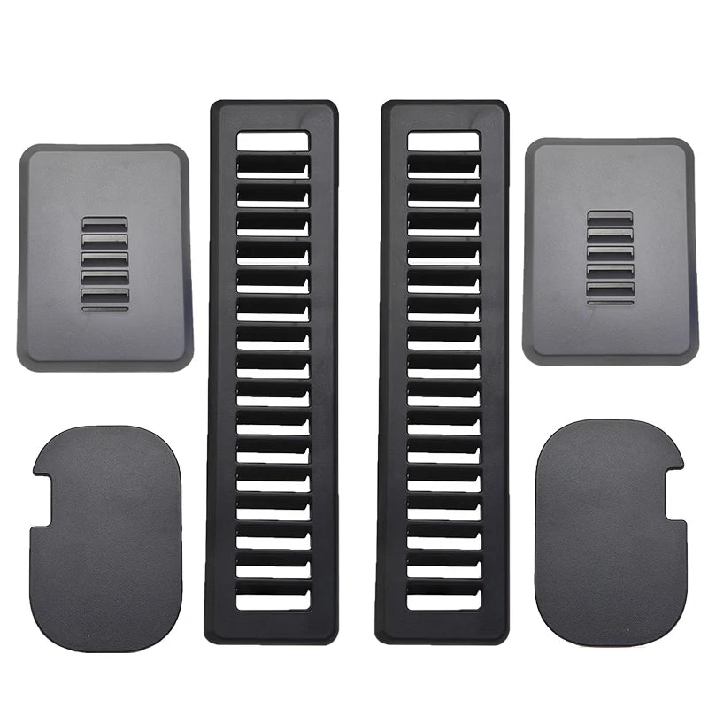 6pcs Car Tail Door D Pillar Decorative Replacement Cover Plate For Black Ford Transit Custom 2012-2023 Van Car Accessories